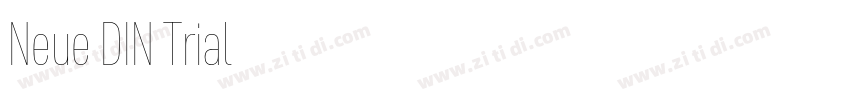 Neue DIN Trial字体转换